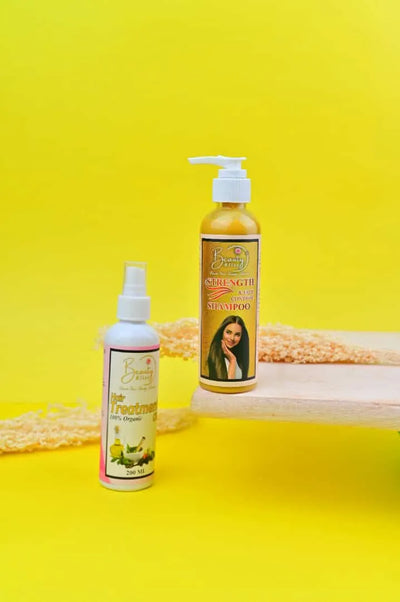 Pack Of 2 Hair Treatment Oil + Shampoo FREE 100% Organic 200 ML