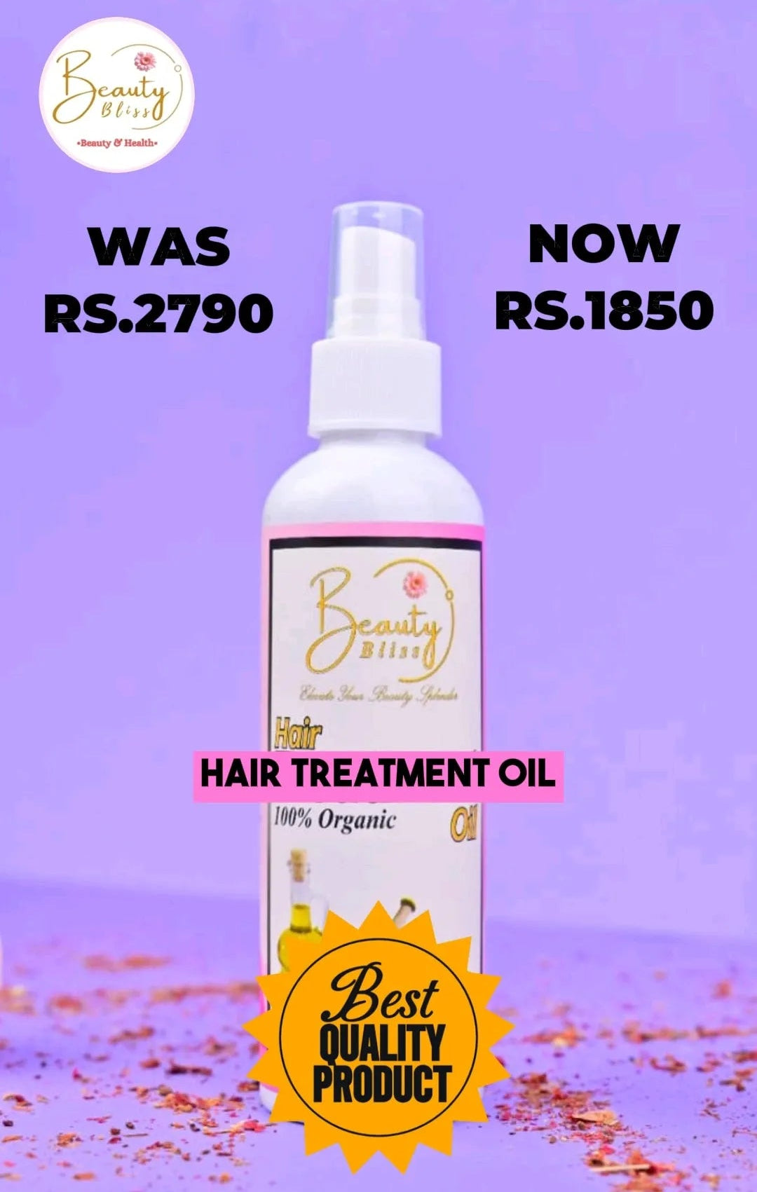 Hair care Oil 100% Organic 200 ML Big Size